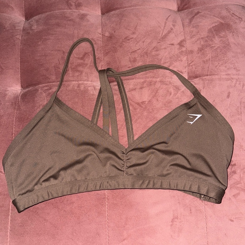 Gymshark Minimal Bra — Brown